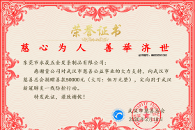 善舉濟世  恒晟控股集團為武漢新冠肺炎防控行動慷慨解囊